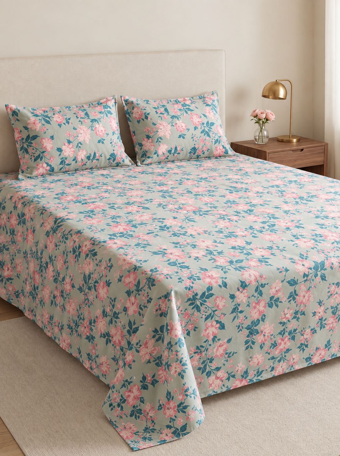 Aangan Gul-e-Noor Bedsheet
