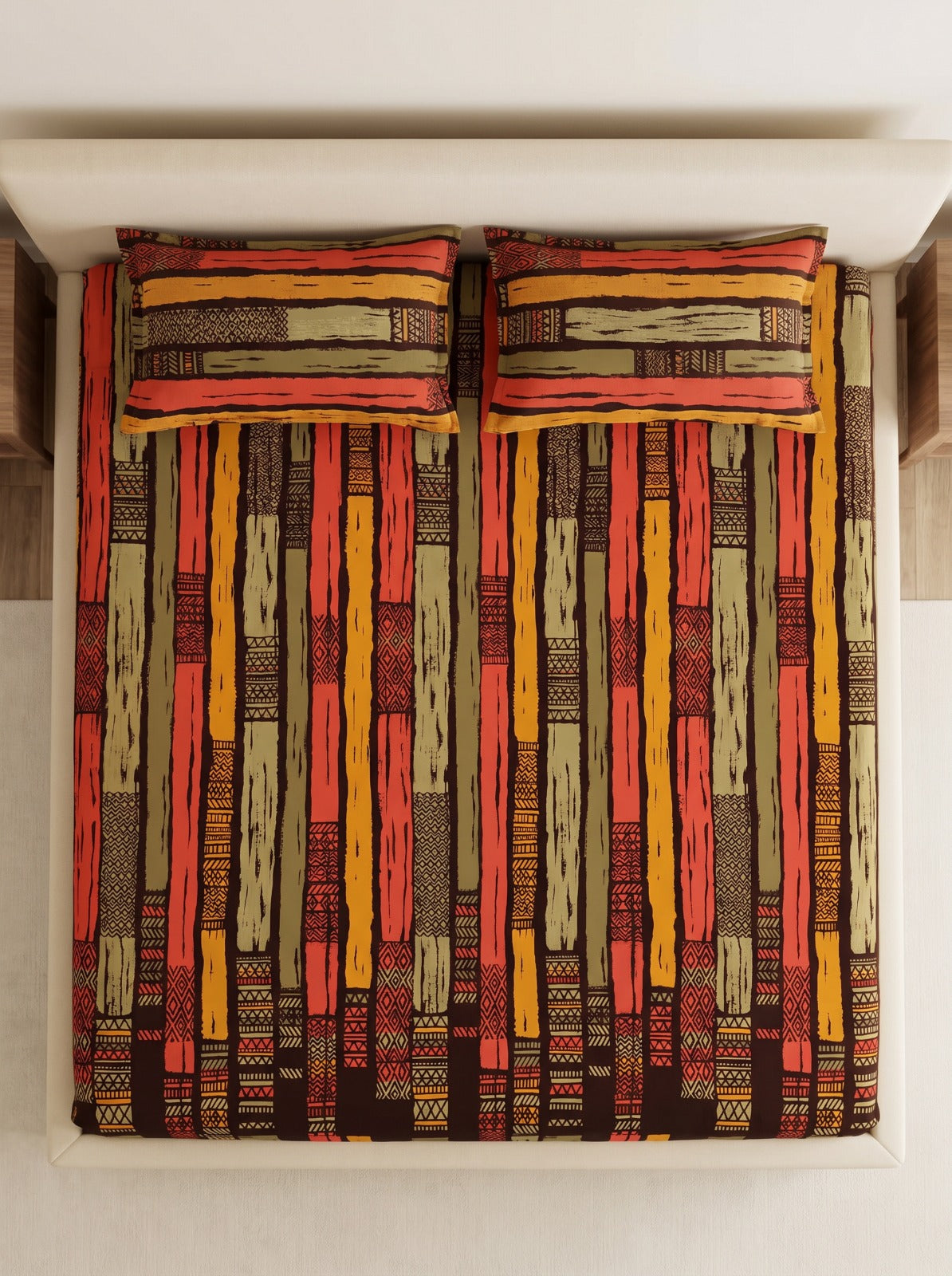 Aangan Sehra Stripe Bedsheet